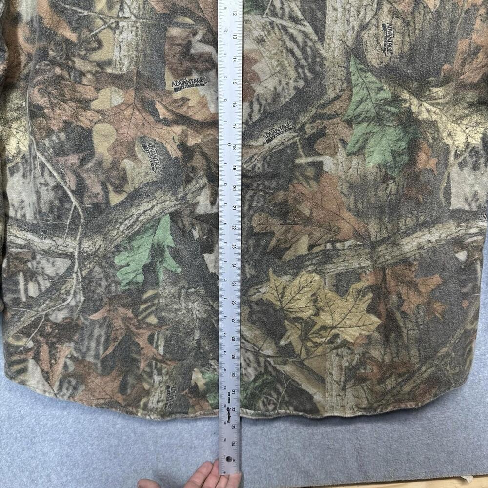 Vintage Woolrich Shirt Mens XL Long Camo Advantage Flannel Button Up Hunting 90s - Picture 8 of 9
